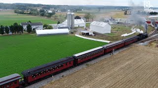 Drone video of the Strasburg Railroad in Lancaster County
