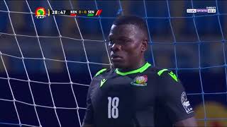Kenya number one Patrick #Matasi saves Sadio Mane's penalty kick. #AFCON2019 #KENSEN