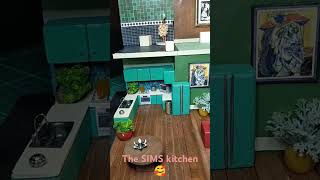 SIMS kitchen DIY Diorama #kitchen #mini #diy