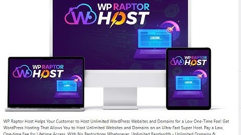 WP Raptor Host   Unlimited WP Sites, Access for Life