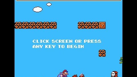 Old flash games: Super Mario Crossover