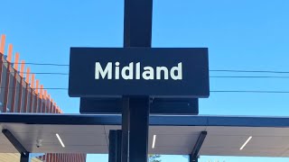 Transperth Mid A-Train Entering And Leaving Midland Station