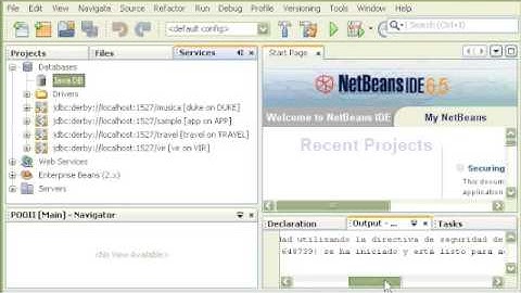 Cómo crear una base de datos en Derby utilizando NetBeans 6.5