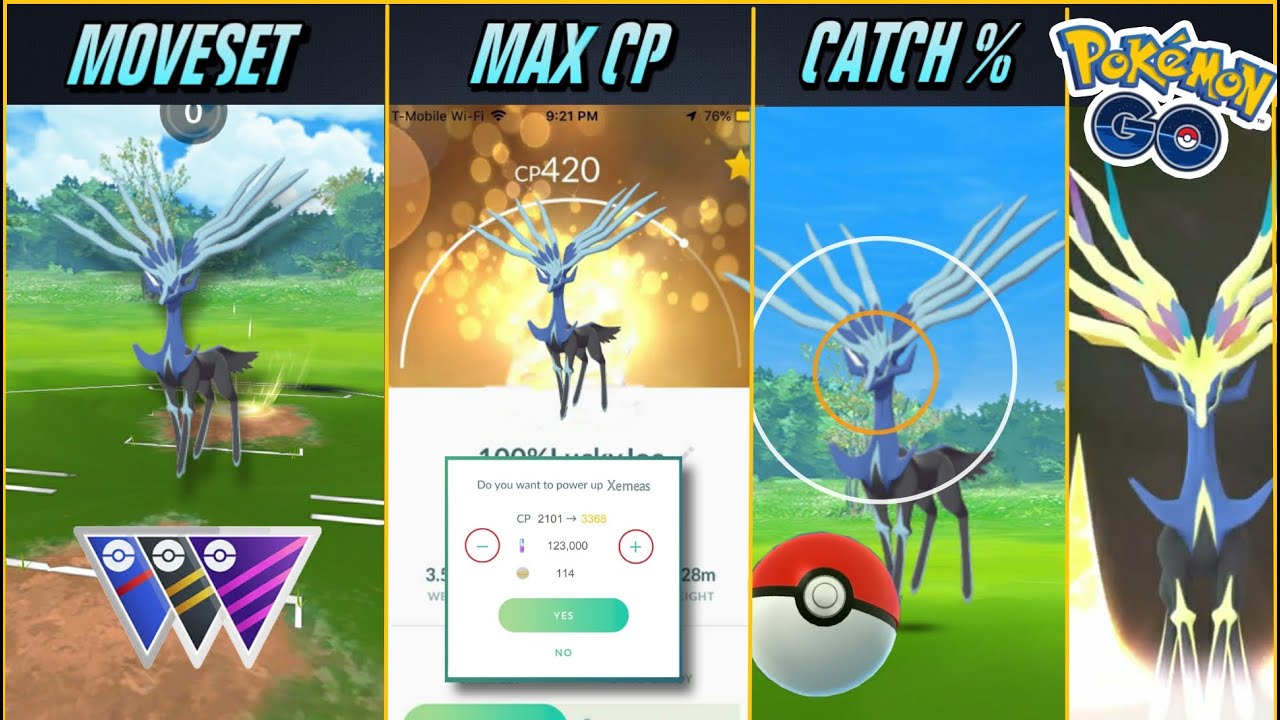Xerneas In Pvp Movesets And Stats Max Cp And Catch Rate Pokemon Go Youtube