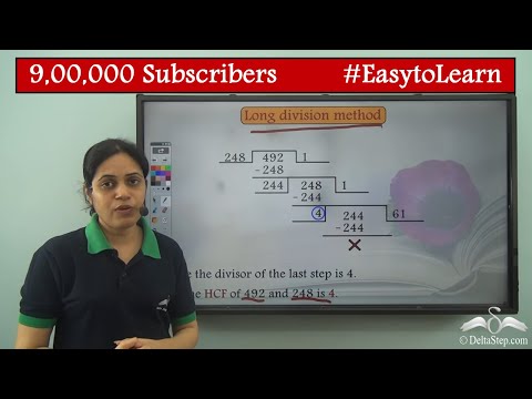 HCF of 2 numbers Long division method