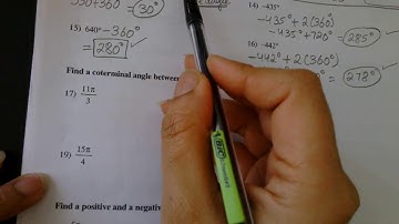 kutasoftware coterminal and reference angles # 17 through 20