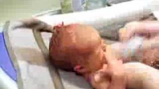 Olivia's First Bath!