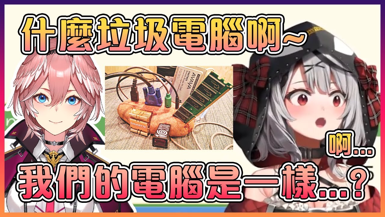 傻傻的虎鯨在笑Lui的電腦後卻發現自己的電腦是跟Lui一模一樣的...【Hololive中文】