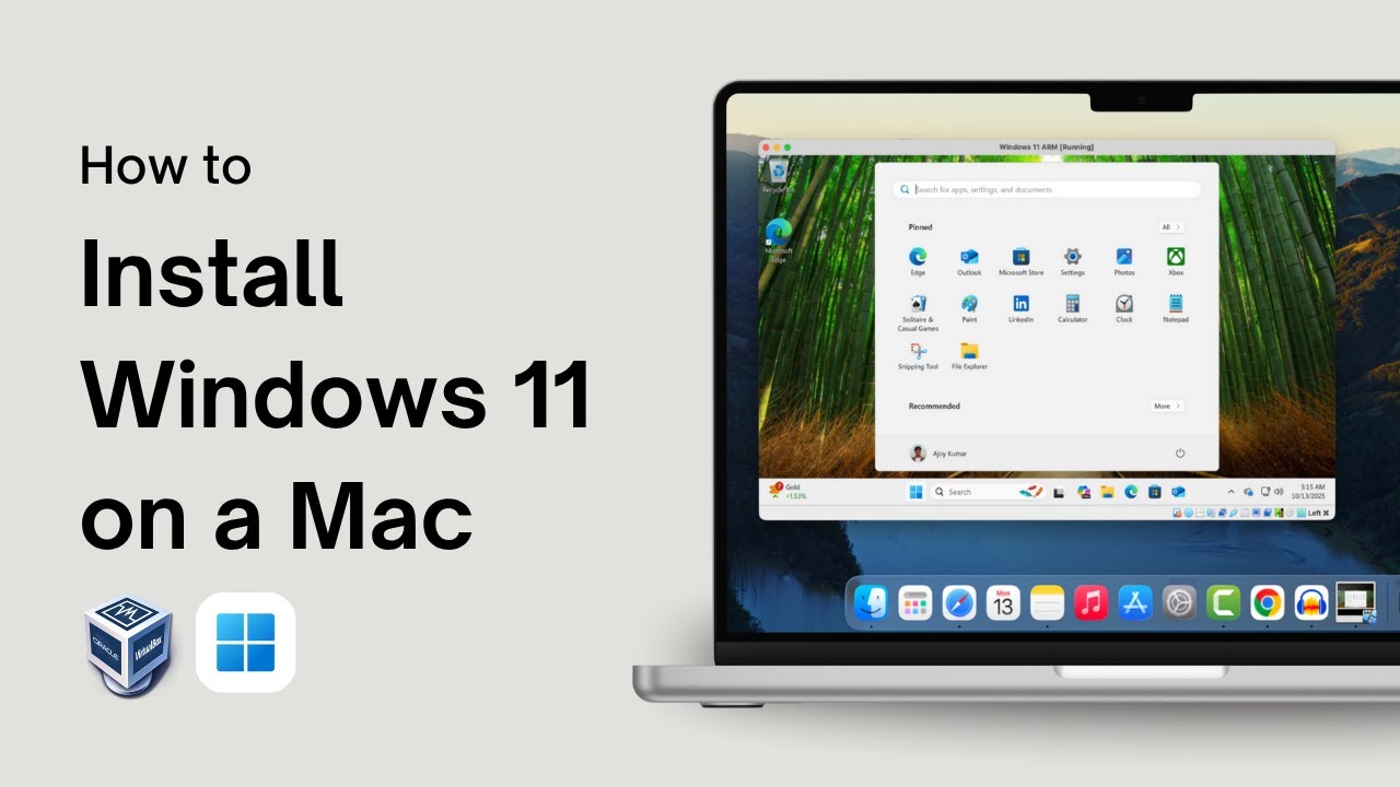 How to Install Windows 11 on a Mac Using VirtualBox - YouTube