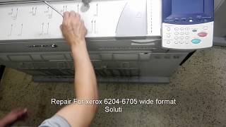 : Repair for XEROX 6204-6705 Wide Format Paper roll slip problem