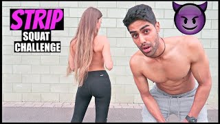 STRIP SQUAT CHALLENGE | ft. Anna Zapala (18+)