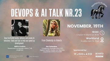 23rd DevOps & AI Latvia event on 19th of November