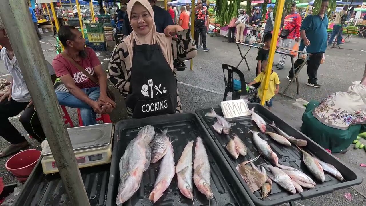 IKAN TEMOLEH  DAN GOHOK HARGANYA DI PEKAN SEHARI JERANTUT #sungai #jerantut #pekansehari #ikansungai