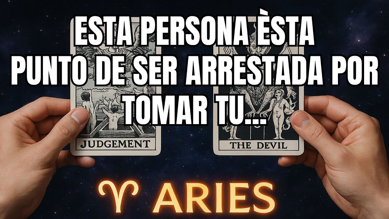ARIES♈️💥Dios está tratando de salvarte de un hombre. El nombre te sorprenderá... #tarot