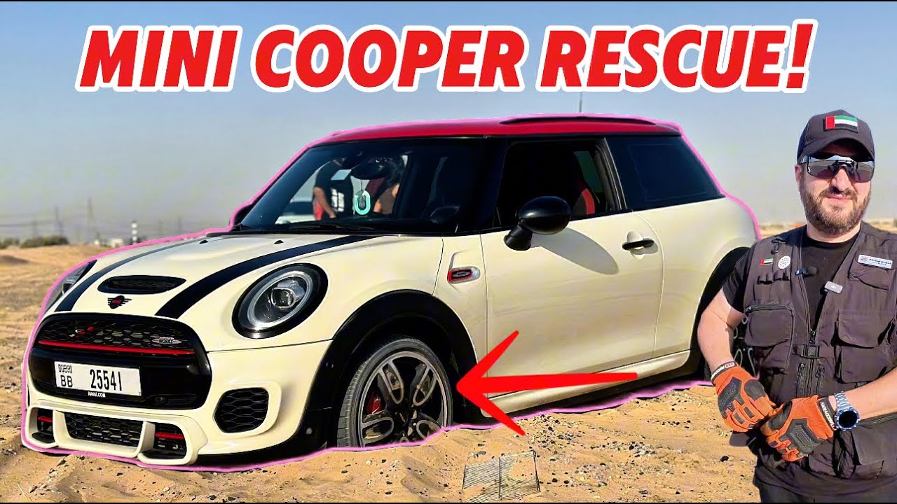 Mini Walk In Rescue Stuck Mini Cooper Beside the Road – Rescue in Action! - YouTube