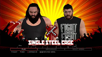 WWE 2K17 PS3 - Braun Strowman VS Kevin Owens - Steel Cage (Extreme Rules 2018) [60FPS][FullHD]
