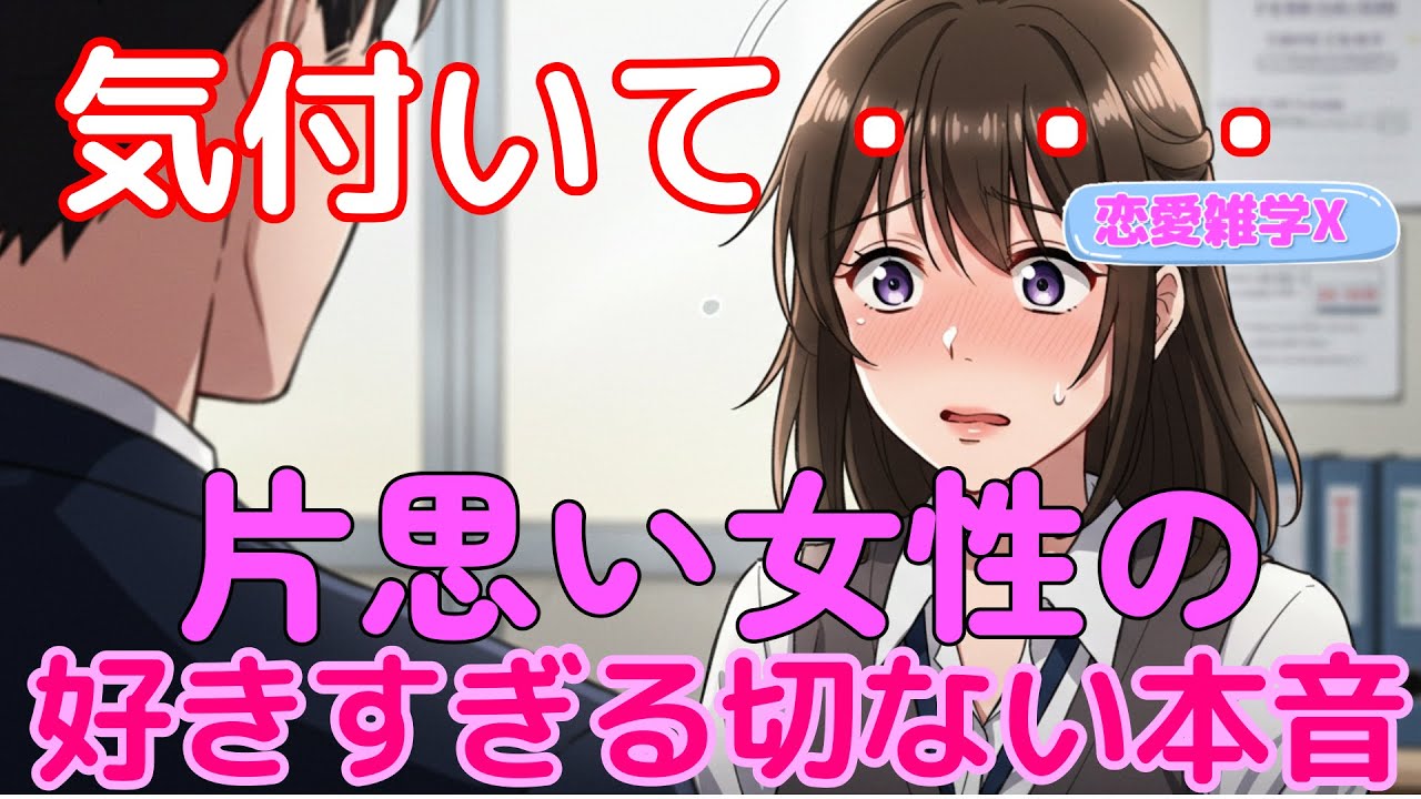 【恋愛雑学マスターＸ】好きな男性に片思いする女性の切ない心理と行動！