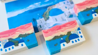 Santorini designsoap 산토리니 풍경 비누만들기 (#SOAPASMR)