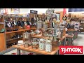 TJ MAXX KITCHEN COOKWARE POTS PANS DINNERWARE KITCHENWARE SHOP WITH ME SHOPPING STORE WALK THROUGH