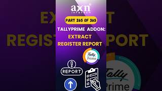 Extract Register Report in TallyPrime 📊 | Day 265 of 365 Days Tally Tips