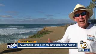 San Diego Seals players rescued from high surf after jumping off Sunset Cliffs