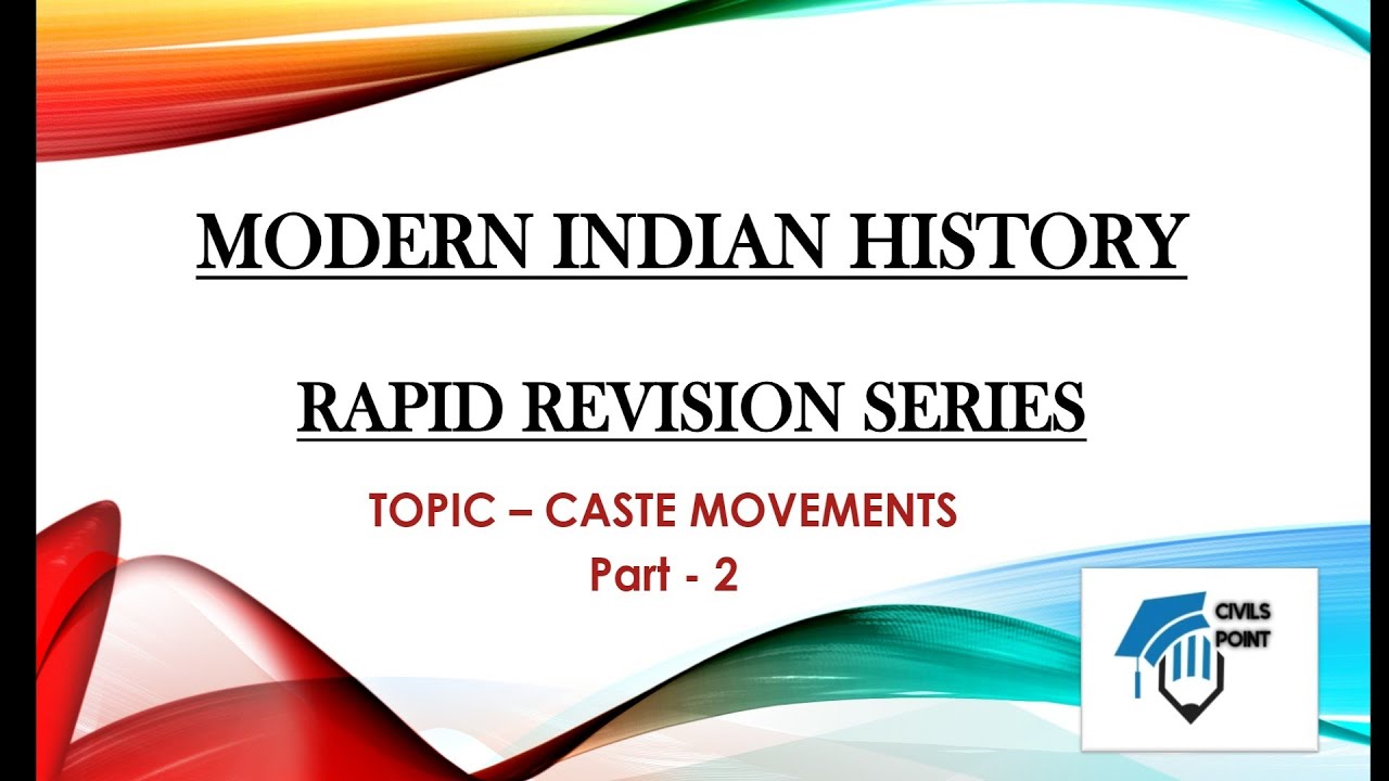 Modern Indian history for upsc Rapid Revision Series - YouTube