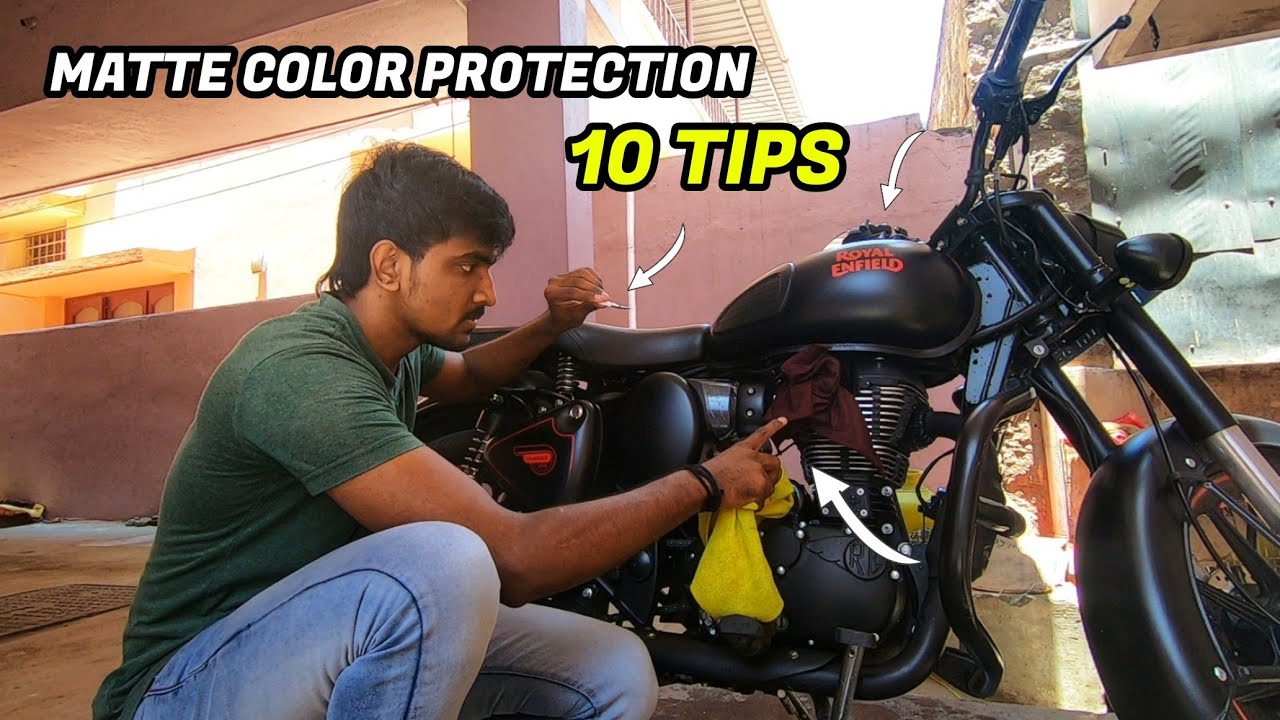 How to Protect the Matte Colour of Royal Enfield | Matte finish bike 10 tips | Marun vlog tamil