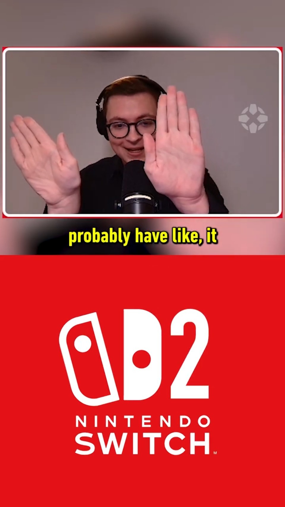 What the Switch 2 logo animation will probably look like