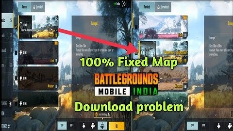 How to Fix Map Download Problem & Resources Battleground Mobile India
