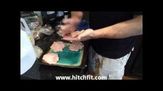 Hitch fit healthy dinner recipe- grilled turkey breast and zucchini