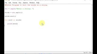 Celebrity Python Program to sort the words in a string Wealth