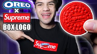 DIY Supreme x Oreo Box Logo