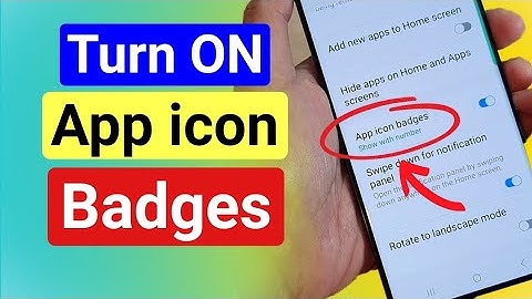 How to Enable/Disable App Icon Badges On the Home Screen #samsunggalaxya14 , #android13  2024