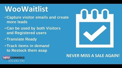 WooWaitlist: WooCommerce Waitlist, Back In Stock Notifier