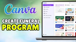 How To Create A Funeral Program In Canva (2026) - Make & Print Obituary On Canva