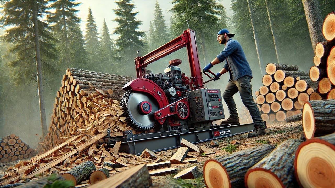 Fastest Firewood Processors You’ll Ever See | Chainsaw Machine Compilation  
