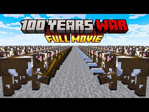 Minecraft but it's 100 Years Cow War [FULL MOVIE]