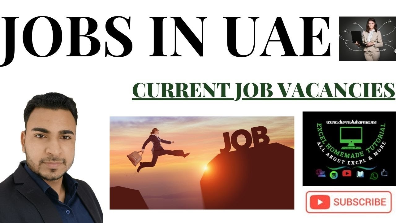 JOB VACANCIES IN UAE ll jobs in Dubai ll weekly updates ll part 4 ll Jan 2021 YouTube