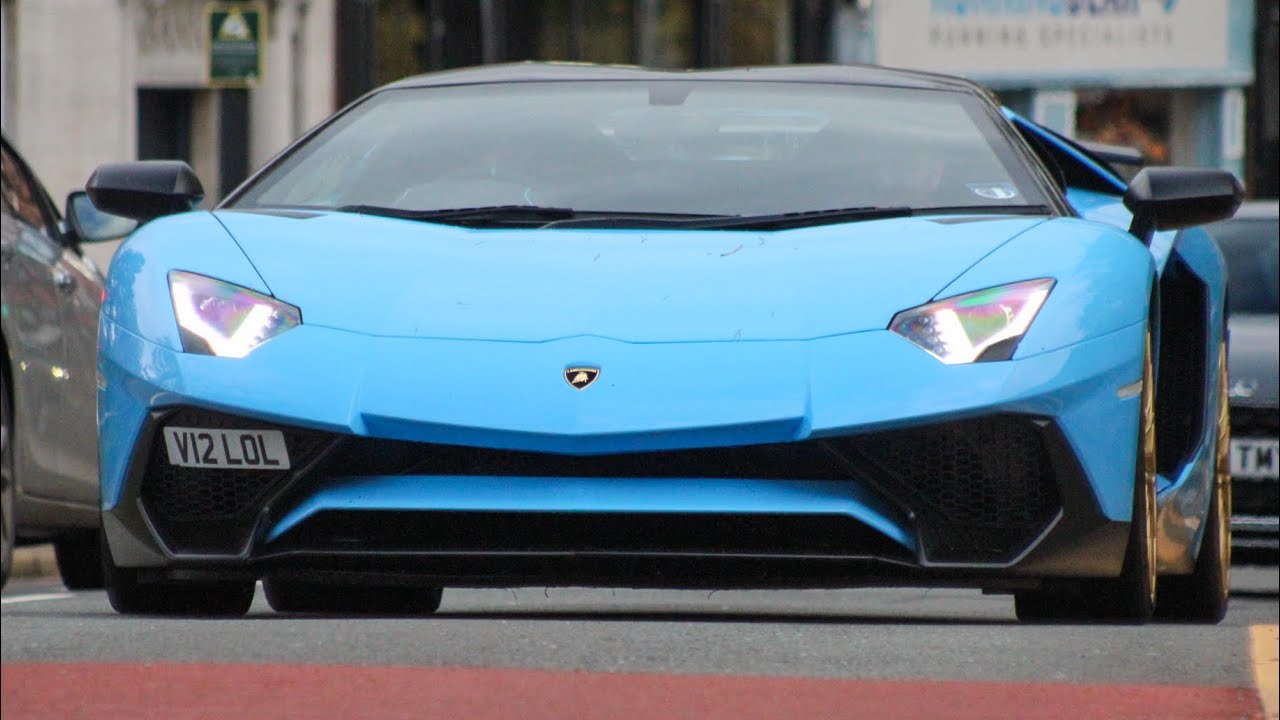 Supercars in Alderley Edge 2023 (Aventador SV, 812 GTS, Huracan Avio