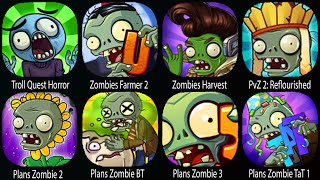 Plants vs Zombies,Plants vs Zombies 2: Garden Rush,Zombie Harvest,Sz3,PvZ 2,Zombies VS Farmenr 2...