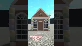 Cute gingerbread house #build #christmas #roblox #bloxburg