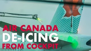 Air Canada Pre-Takeoff De-icing Procedures