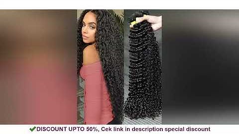 Deep Wave Human Hair Bundles Curly Hair Remy Loose Wave 3 Deal Bundle Brazilian Weaving 28 30 40 Inc