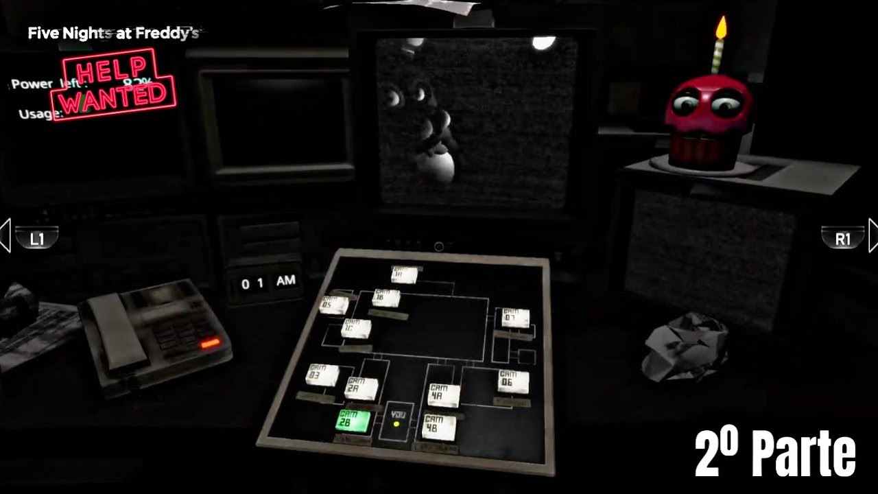 five nights at Freddy's HELP WANTED Intentando pasarme la 2º noche