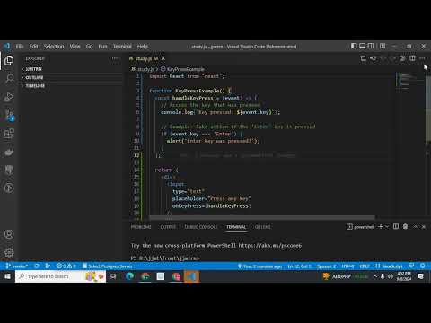How to use onKeyPress props event in input element in react js code