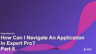 How Can I Navigate An Application In Expert Pro? Part II screenshot 3