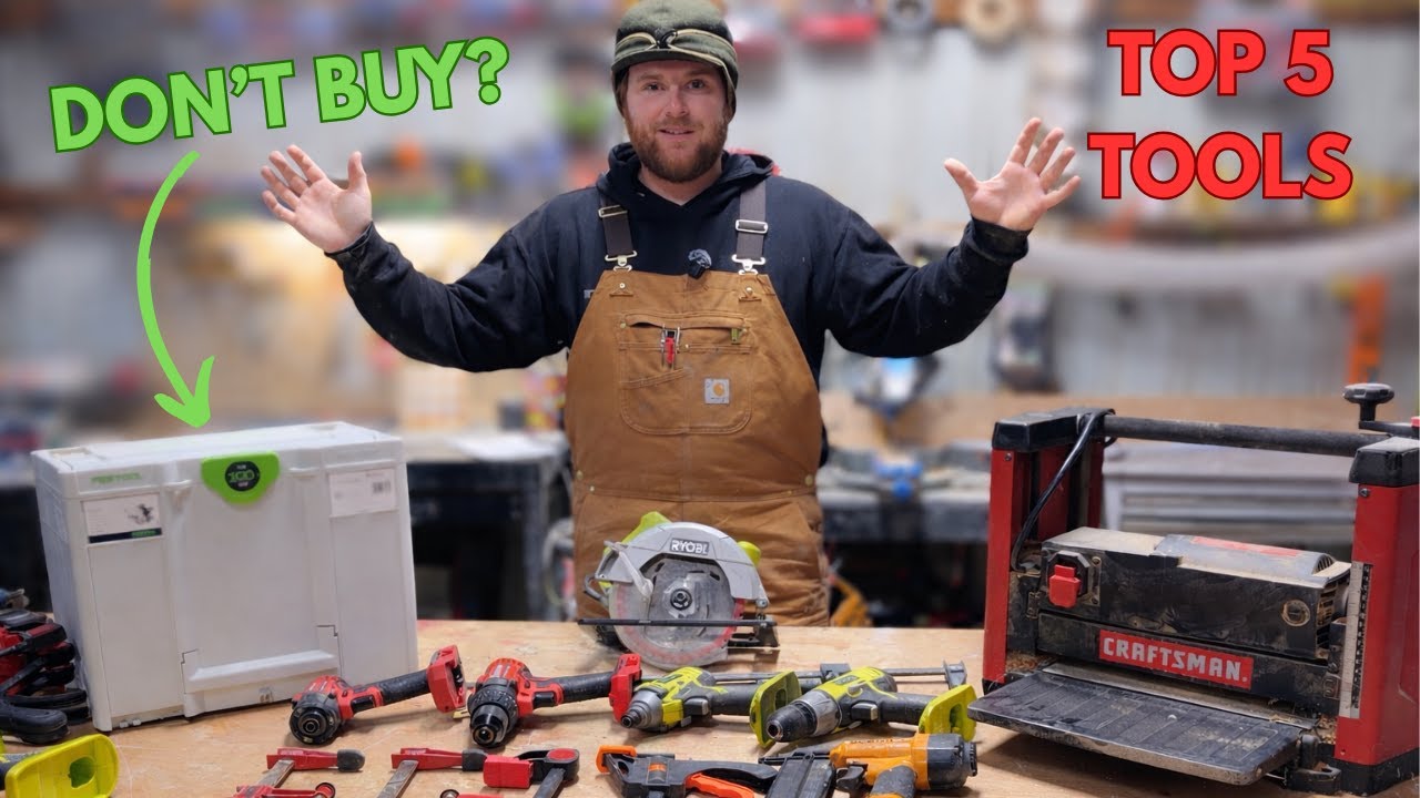 5 Must Have Tools For beginner Woodworkers!