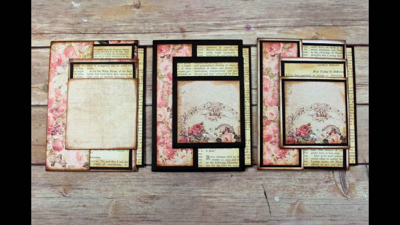 how to make mini album pages fourth page of album b portrait