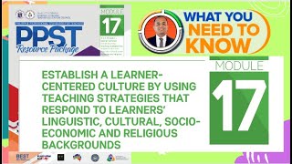 Establish Strategies Responsive to Learners Linguistic, Cultural,Socio-Economic\&Religious Background