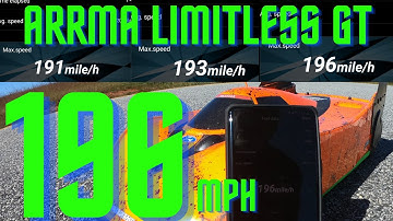 ARRMA LIMITLESS GT speed run                NEW PB 196 MPH